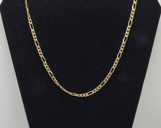 18K Yellow Gold Thicker Chain Necklace , 19” , 24.33g