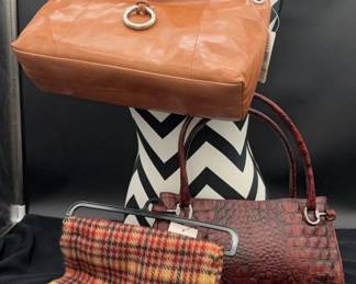 ALL NEW Leather Handbags & Cashmere Scarf * Franco Sarto * Claudia Firenze Italy