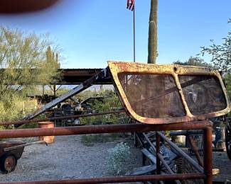 Sunglasses! with rear section of an old van