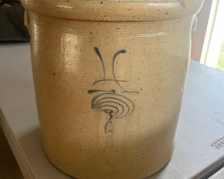 Vintage stoneware crock.
