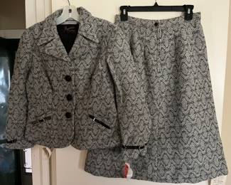 Vintage NWT skirt and top by Aled Couture (Israel).