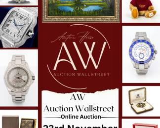 Join Auction Wallstreet for our festive November sale “Treasures for the Holidays” 23 rd November 3PM