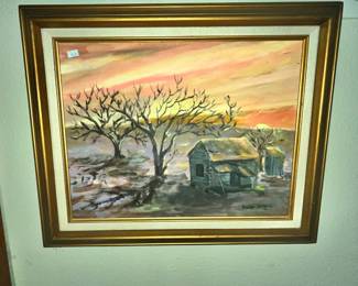 ORIGINAL PAINTING BY EVELYN ARTERO 1974