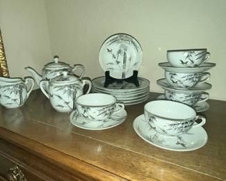 20 PC. SET KUTANI HAYASHI "GEISHA" PATTERN