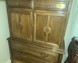 MID-CENTURY MAHOGANY DOOR CHEST by CENTURY FURN.