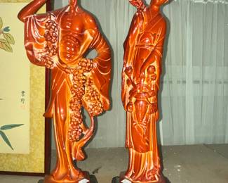 PAIR OF ASIAN ART FIGURES