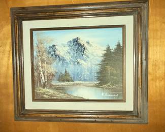 ORIGINAL OIL LANDSCAPE by K. BOWMAN