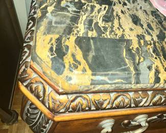DETAIL - HAS MARBLE TOP