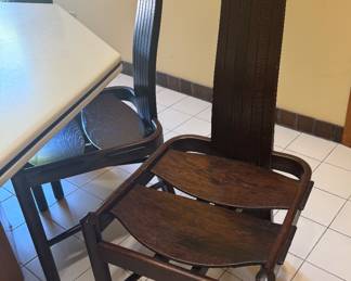 4 Brutalist Kitchen Chairs