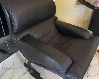 Post Modern Leather Lounge Chair