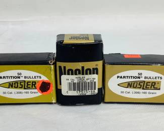 New & Open Boxes of Nosler 30 Cal. Ammo