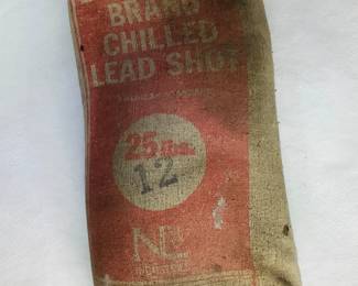 Vintage Sack of Lawrence Brand Chilled Lead Shot