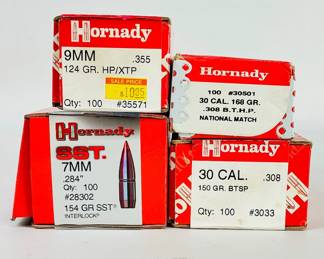 Assorted Hornady Bullets