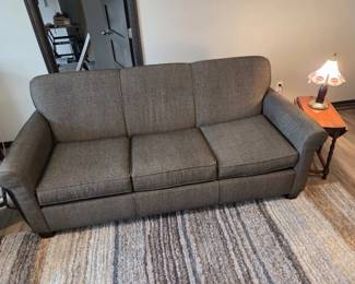 Couch, End Table, And Lamp