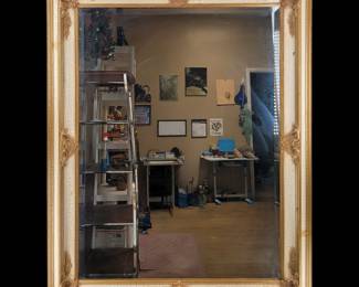 Large Vintage Gold Frame Mirror
