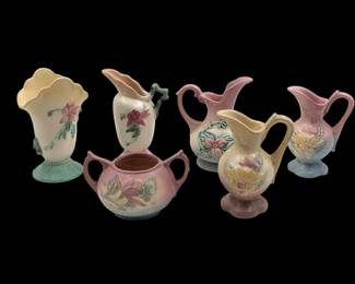 Lot Of 6 Vintage Hull Pottery Pieces