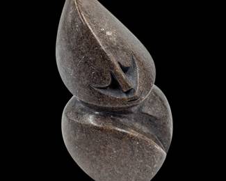 A Signed Vintage African Shona Stone Art Sculpture