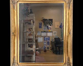 Large Vintage Gold Frame Mirror