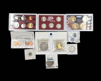 Lot Of 27 US Coins Of Various Types, From 1853 to Modern