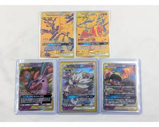 Lot Of 5 Pokemon Tag Team Cards, Near Mint To Lightly Played Condition
