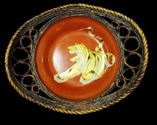 19th C Antique Japanese Hand Painted Lacquered Dish Signed