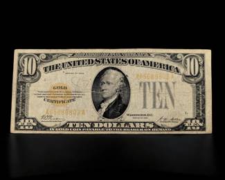 1928 $10 US Gold Note