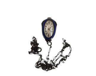 Vintage Ladies Watch Gorin Enamel On Silver