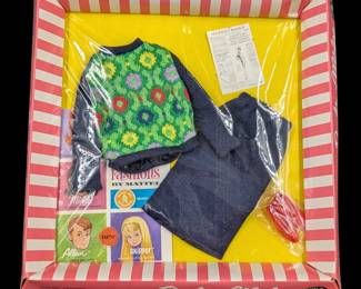 An Unopened, Mint Condition, Barbie And Midge Fashion Set, 1965 "Knit Hit"