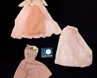 Pair Of 1965 Mattel Barbie Clothes, "Nighty Negligee" And "Dancing Doll", Incomplete