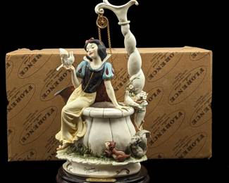 Giuseppe Armani Figurine: Limited Ed. 1517/2000 Walt Disney's "Snow White At The Well" 199C w/ COA