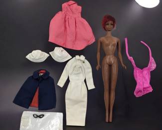 A Very Nice Vintage Julia Doll By Mattel With Three Outfits