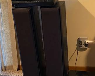 Receiver and tower speakers