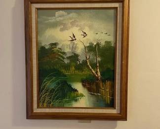 oil painting on canvas