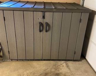 Lifetime plastic storage shed 70wide, 42 deep, 50 high