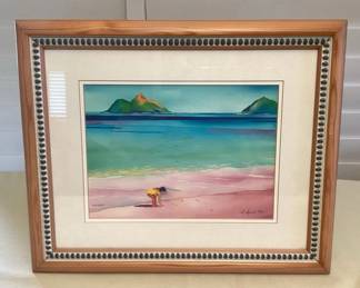 MMP033 Framed Limited Edition Giclee “Lanikai Afternoon” By Susan Szabo 