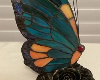 MMP090 Tiffany Style Stained Glass Butterfly Table Lamp New