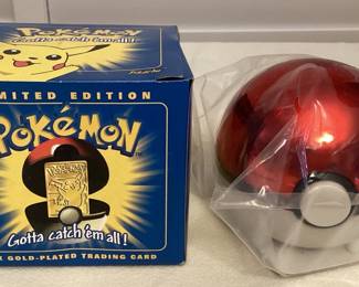 MMP021 Pokémon Pikachu Limited Edition 23K Gold-Plated Trading Card New