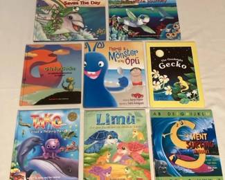 MMP083 Eight Children’s Hawaiian Hardcover Books 