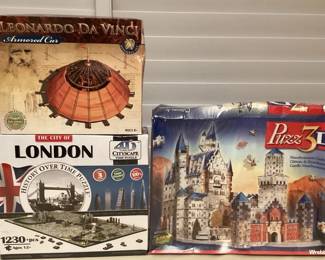 MMP104 3D & 4D Puzzle And Armored Car Model Set New