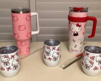 MMP150 Hello Kitty Stainless Steel Insulated Travel Mugs & Cups New
