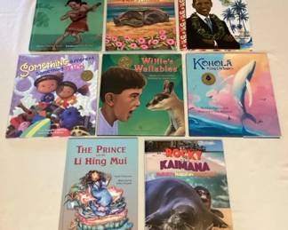 MMP081 Eight Children’s Hawaiian Hardcover Books 