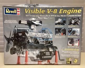 MMP016 Revell Visible V-8 Engine Plastic Kit New
