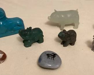 MMP102 Polished Stone Animal Figurines