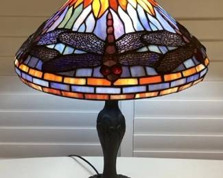 MMP007 Tiffany Style Dragonfly Table Lamp