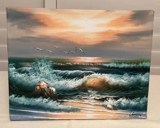 MMP043 Original Seascape Painting 