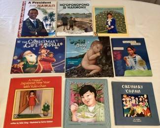 MMP080 Nine Children’s Hawaiian Hardcover Books 