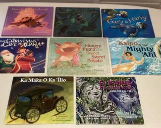 MMP082 Eight Children’s Hawaiian Hardcover Books 