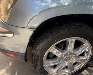 2006 Chrysler Pacifica, 121,500k miles, does not currently run (probably old gas, starts with starter fluid), back door does not open all the way. $2,000 OBO, see VIN photo