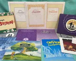 Disney Collection Of Commemorative Lithographs Portfolios