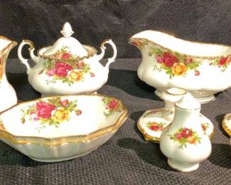 Royal Albert Bone China, Old Country Roses, Cream Sugar, Salt Pepper And More